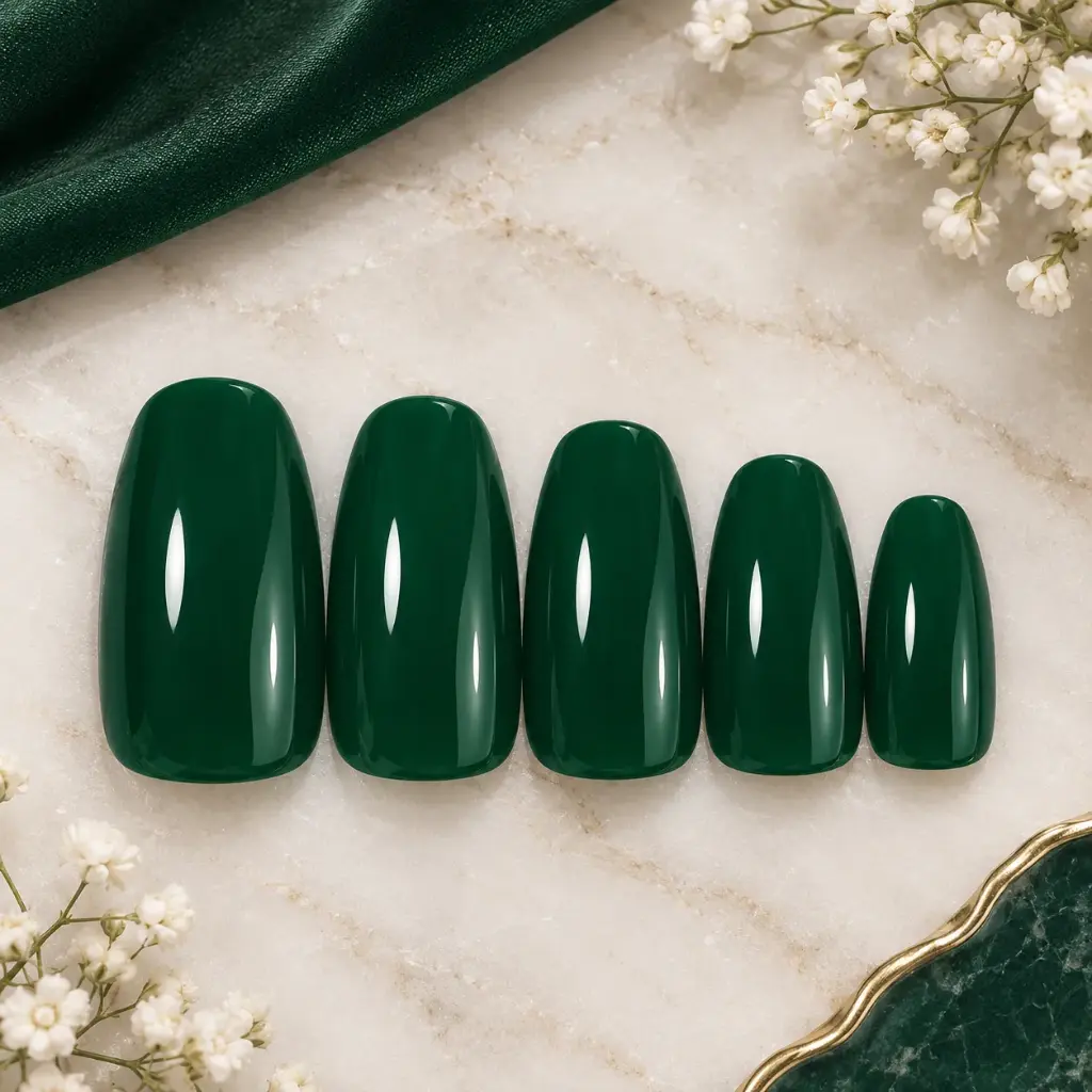 emerald green Nail Set