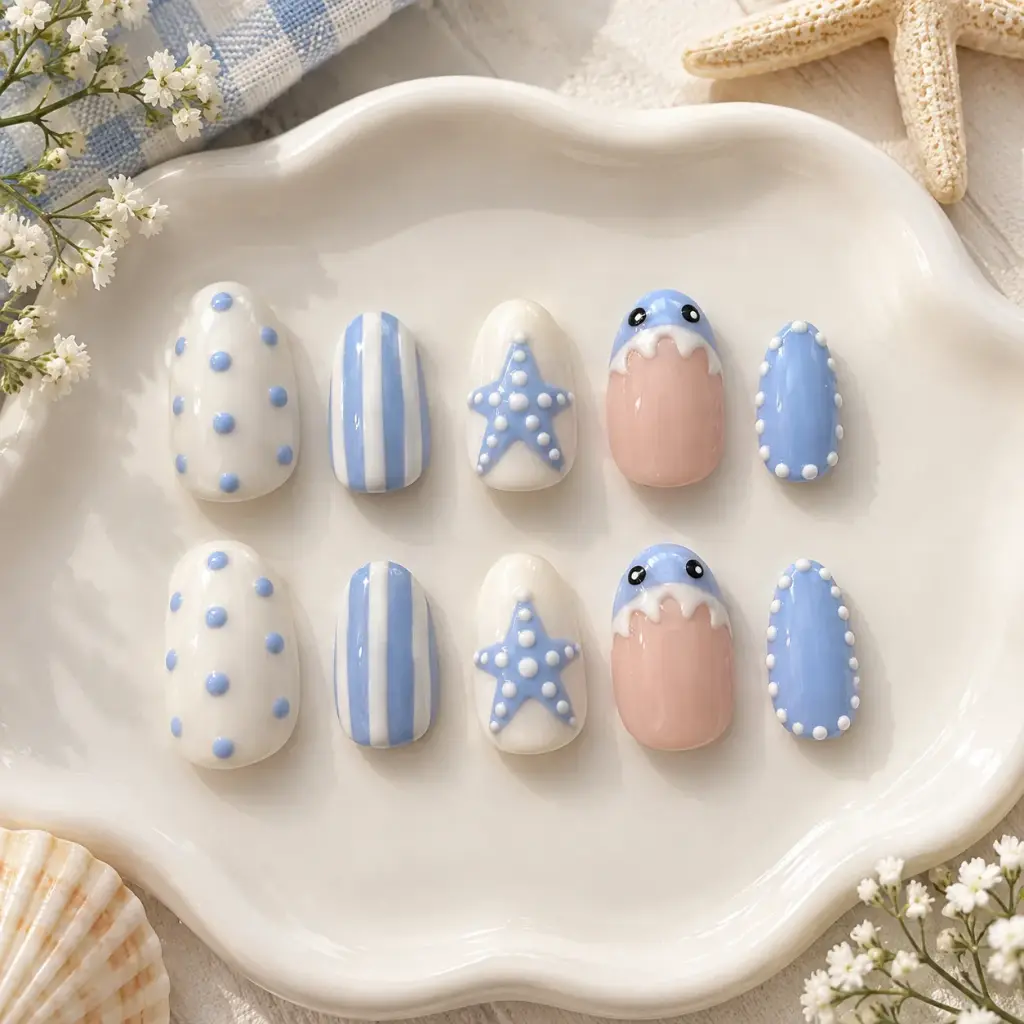 Pastel seaside