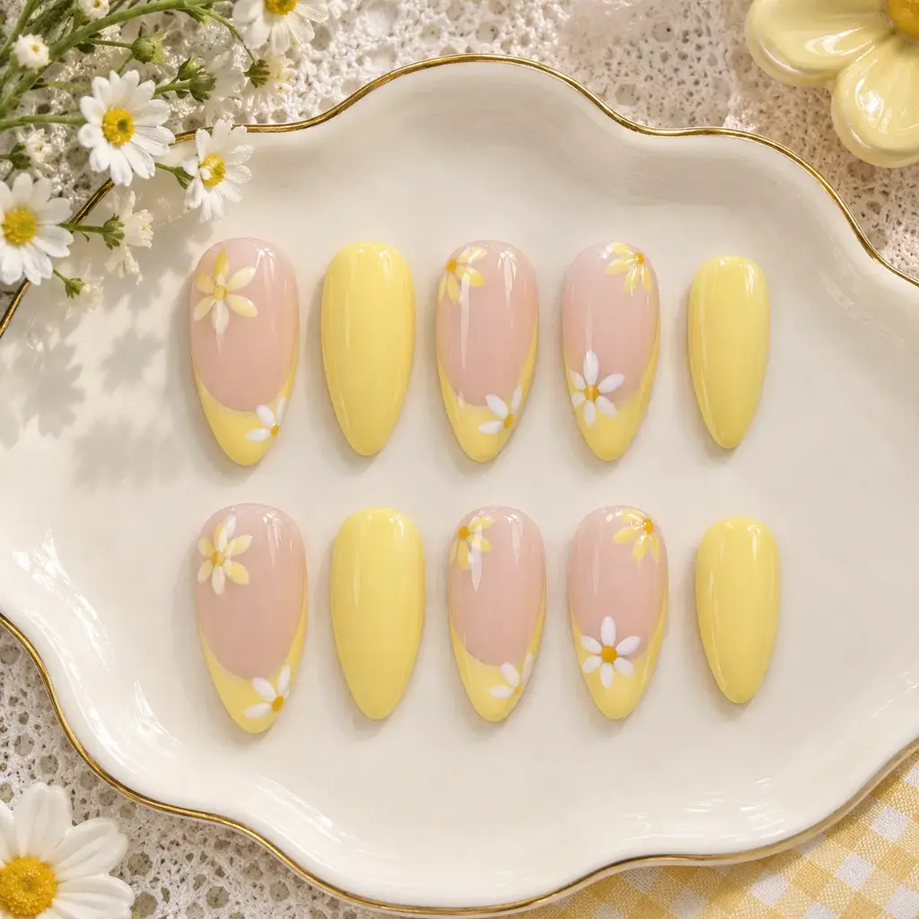 Daisy Nail Art